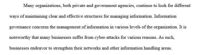 Importance of Information Governance and how they help to prevent cyber attacks