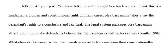 In the criminal court system plea bargaining is an arrangement that is set between a prosecutor and an defendant