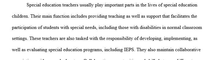 Opportunities to demonstrate leadership while collaborating in each specified role