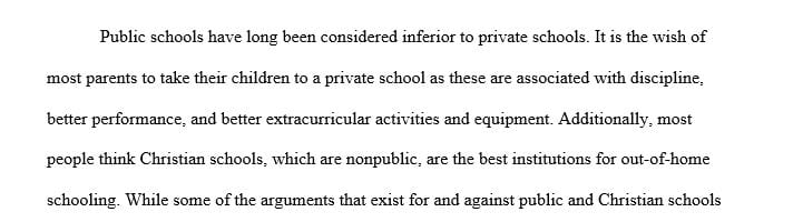 Positive and negative aspects to attending a public school