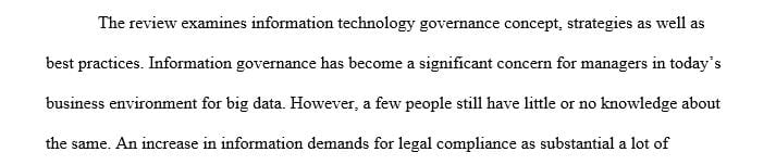 Research Paper related to any topic of course - Information Technology