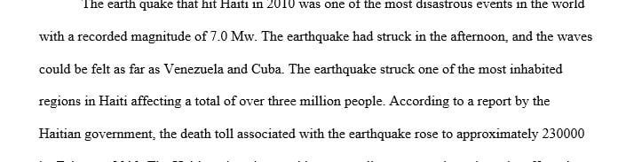 Research and provide an example of the conflict that happened