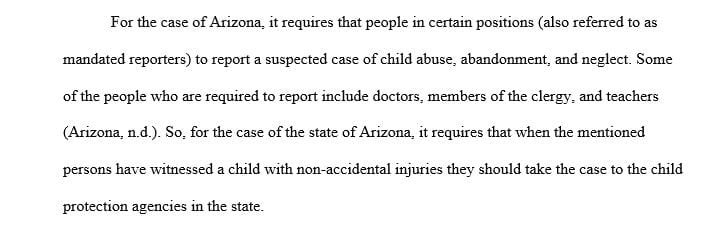 Review your state's mandated reporter statute