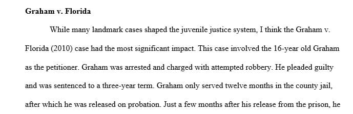Select the Supreme Court ruling that you believe had the biggest impact on the way law enforcement and courts