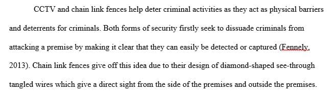 What are some of the physical barriers provided by CCTV