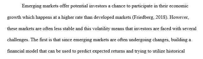 What are the challenges of Emerging Markets