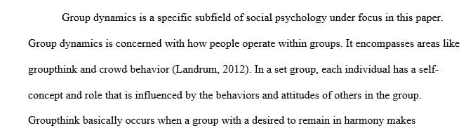 What is the best form of social or individual behavior or psychological perspective