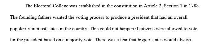 What was the founders intent with the Electoral College