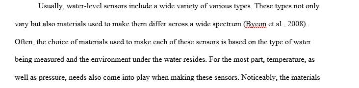 What water tank sensors made of and what do they do