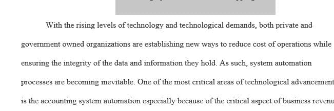 Which of the accounting entries covered in this or previous modules would be suitable for process automation