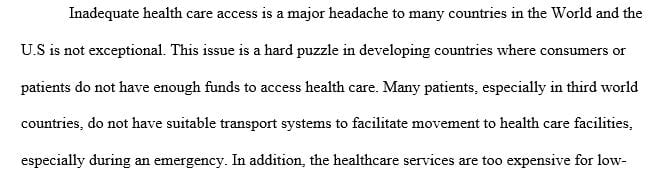 Write a 4-6-page analysis of a current problem or issue in healthcare