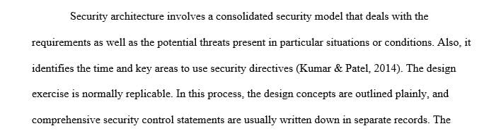 As a DevOps Engineer demonstrate how Security Architecture & Design course connect to work environment