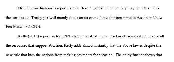 Compare and contrast these news sources in the reporting of one current events