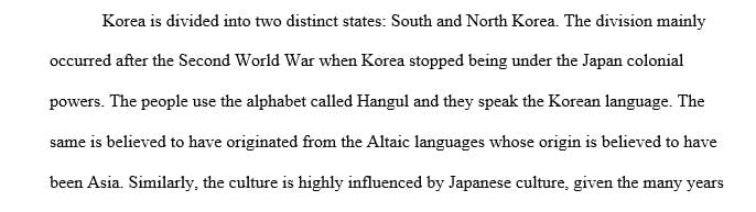 Describe the heritage of the Korean and Mexican people