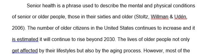 Discuss the Healthy People 2020 wellness goals and objectives for older adults.