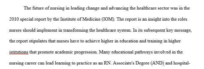 Examine the importance of nursing education and discuss your overall educational goals.