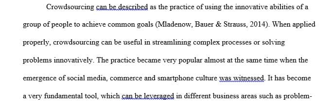 Examine the invention and growth of crowdsourcing in the field of interface design.