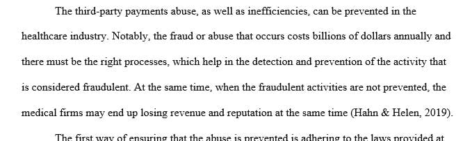 Explain the flow of funds within an organization including private pay and third party reimbursement.