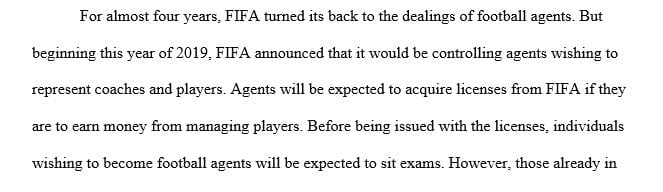 Find an article from this year discussing a current issue in Sports Agency