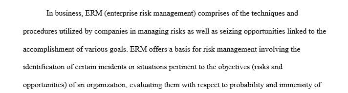 How ERM adoption and implementation in the higher education (HE) environment differs