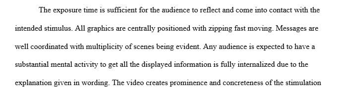 How does the video ad attract and sustain the attention of the target audience