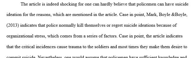 Read:Police suicide: Prevalence, risk, and protective factors