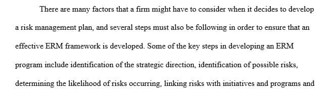 Reflect on the ERM implementation in Edmonton