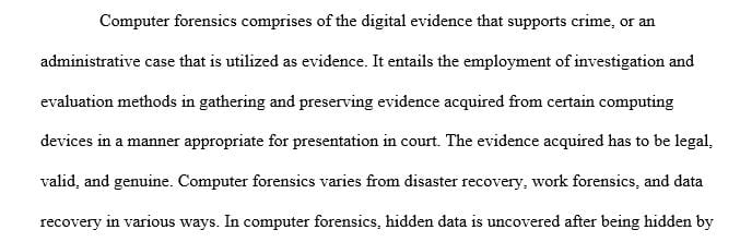 Research current forensic acquisition tools and to compile a list of recommended tools for the new forensics lab