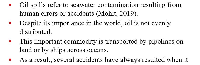 Select one (1) current man-made or natural disaster or crisis with international effects or implications.