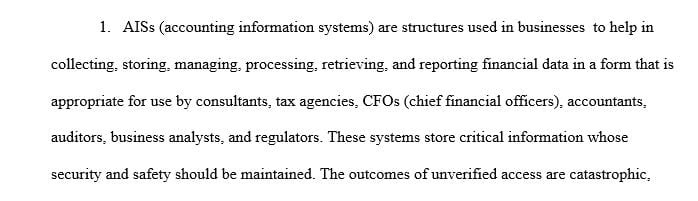 Share at least five risks to accounting information systems