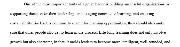 Share two lessons learned and how you will implement them within your current role