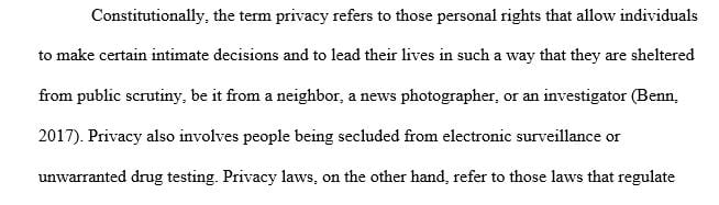 What are some distinctions between privacy and privacy laws