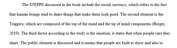 What are the STEPPS Jonah Berger addresses in his book