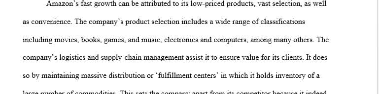 What do Amazon logistic and supply chain management activities