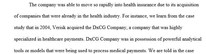 What strengths did Verisk bring to the healthcare insurance market initially