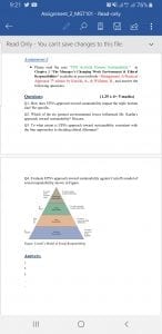 How does UPS's approach toward sustainability impact the triple bottom line