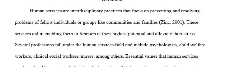 Analyze the history of helping in human services using three specific examples of time periods