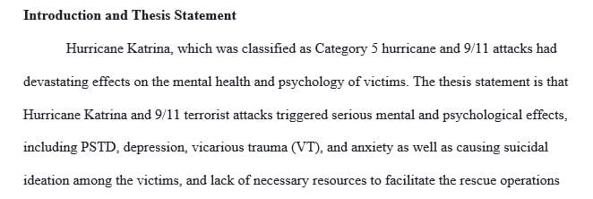 Analyze the response to the 9/11 terrorist attacks and Hurricane Katrina.