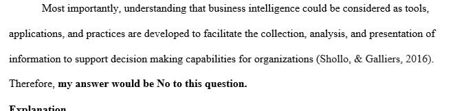 Can unsuccessful decisions based on data analysis be useful in a business intelligence project