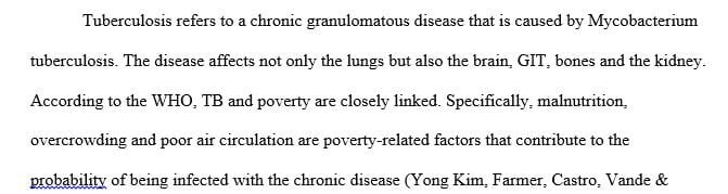 Choose a respiratory disease that has a significant impact on society and the health care industry