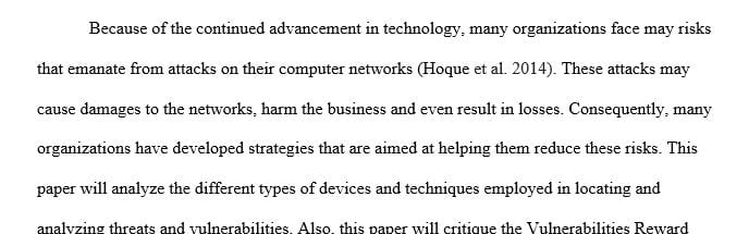 Describe common tools and techniques for identifying and analyzing threats and vulnerabilities.