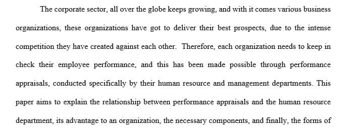 Discuss how performance appraisals are a function of HR and management.
