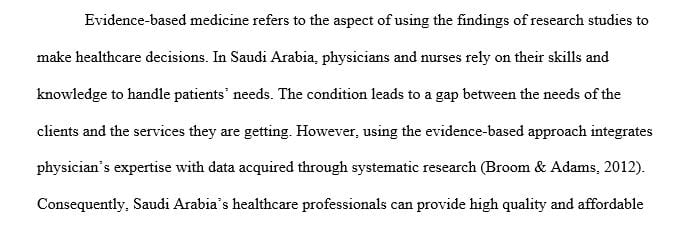 Discuss the ability of evidence-based medicine (EBM) to increase quality and control costs  