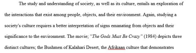 Discuss the role of the Coke bottle in the tribal society