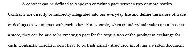 Ethical Contract and Agreements