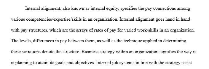 Explain what Internal Alignment is and how it can support business strategy