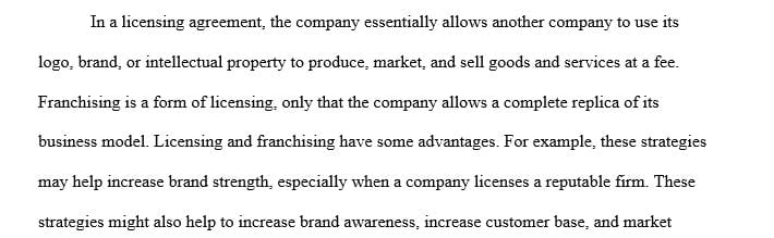 Explain what strategies these companies used when entering the global economy