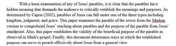How do you understand Jesus’ teaching relative to parables here
