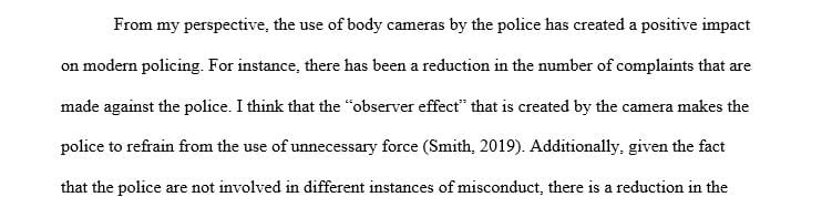 How effective are police officer body camera initiatives impacting on policing leadership and officer accountability
