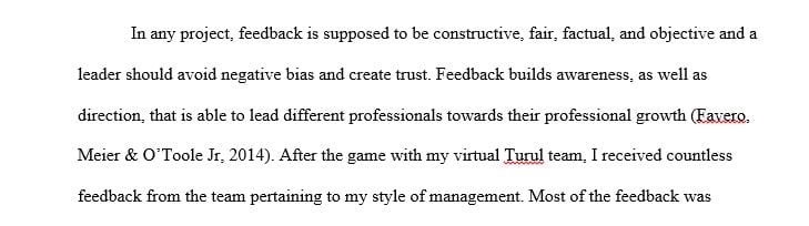 How would you improve your feedback mindset and skills based on the reactions outcomes